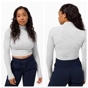 Lululemon All Aligned Mock Neck Long Sleeve Nulu
